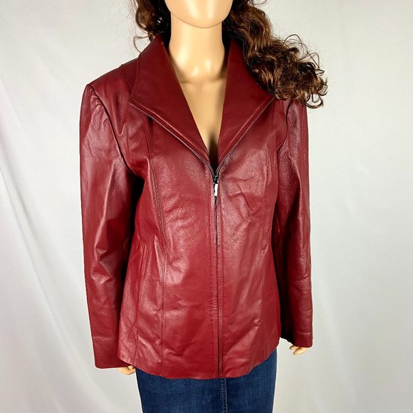 east 5th red leather jacket